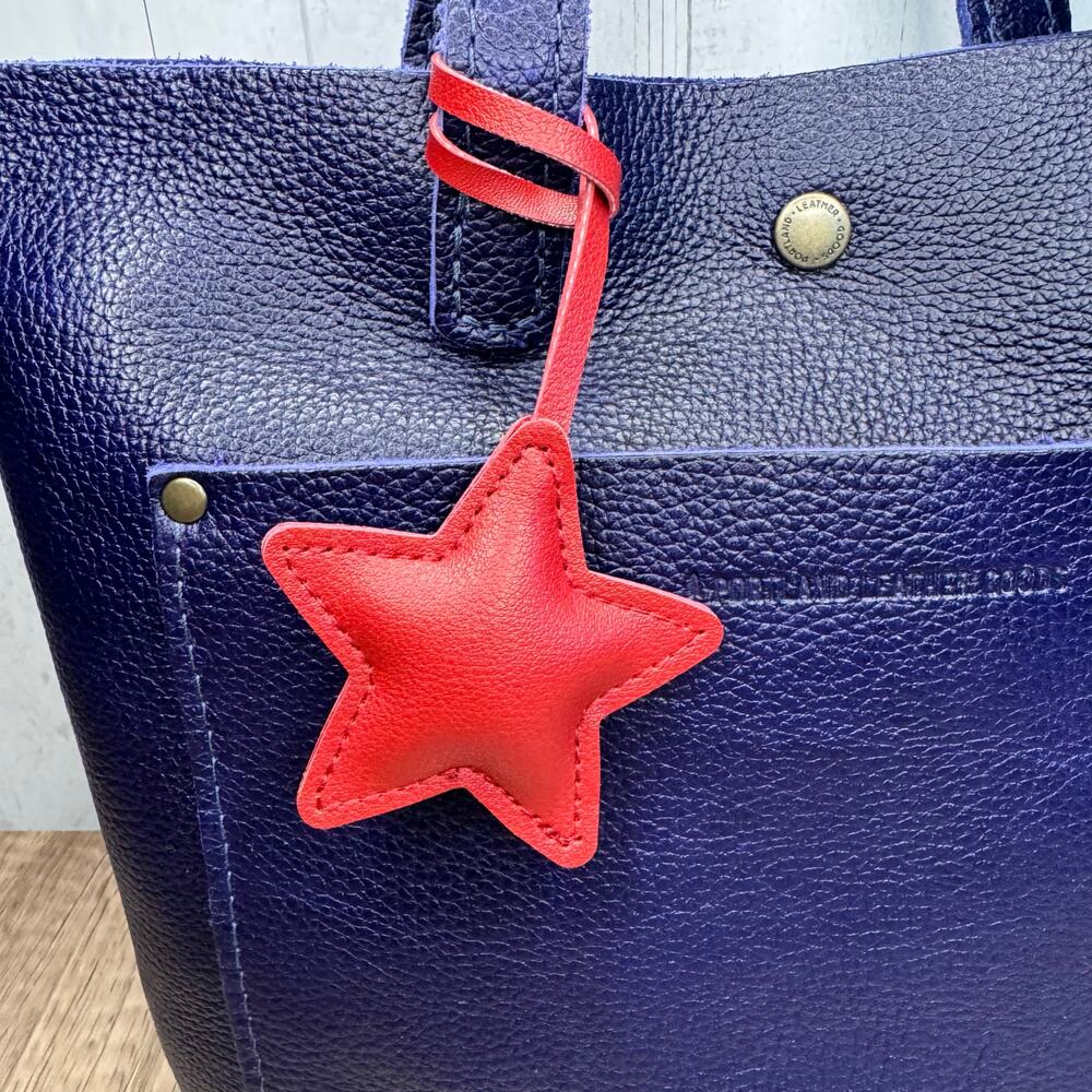 Star Bag Charm Black Dark Red Crossbody Purse Charm NEW Cute Bag Flair FAST SHIP